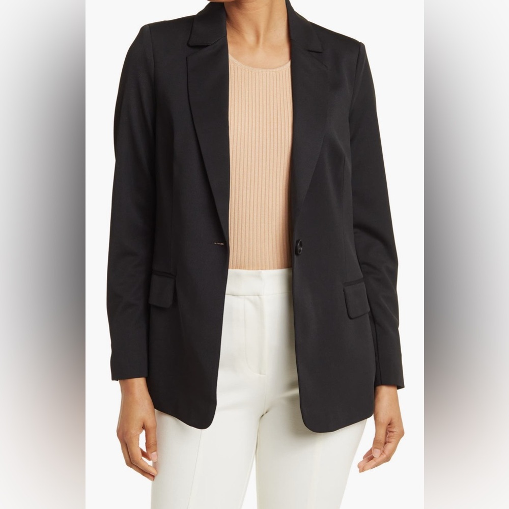 Adrianna Papell Black Blazer Tailored Suit Jacket